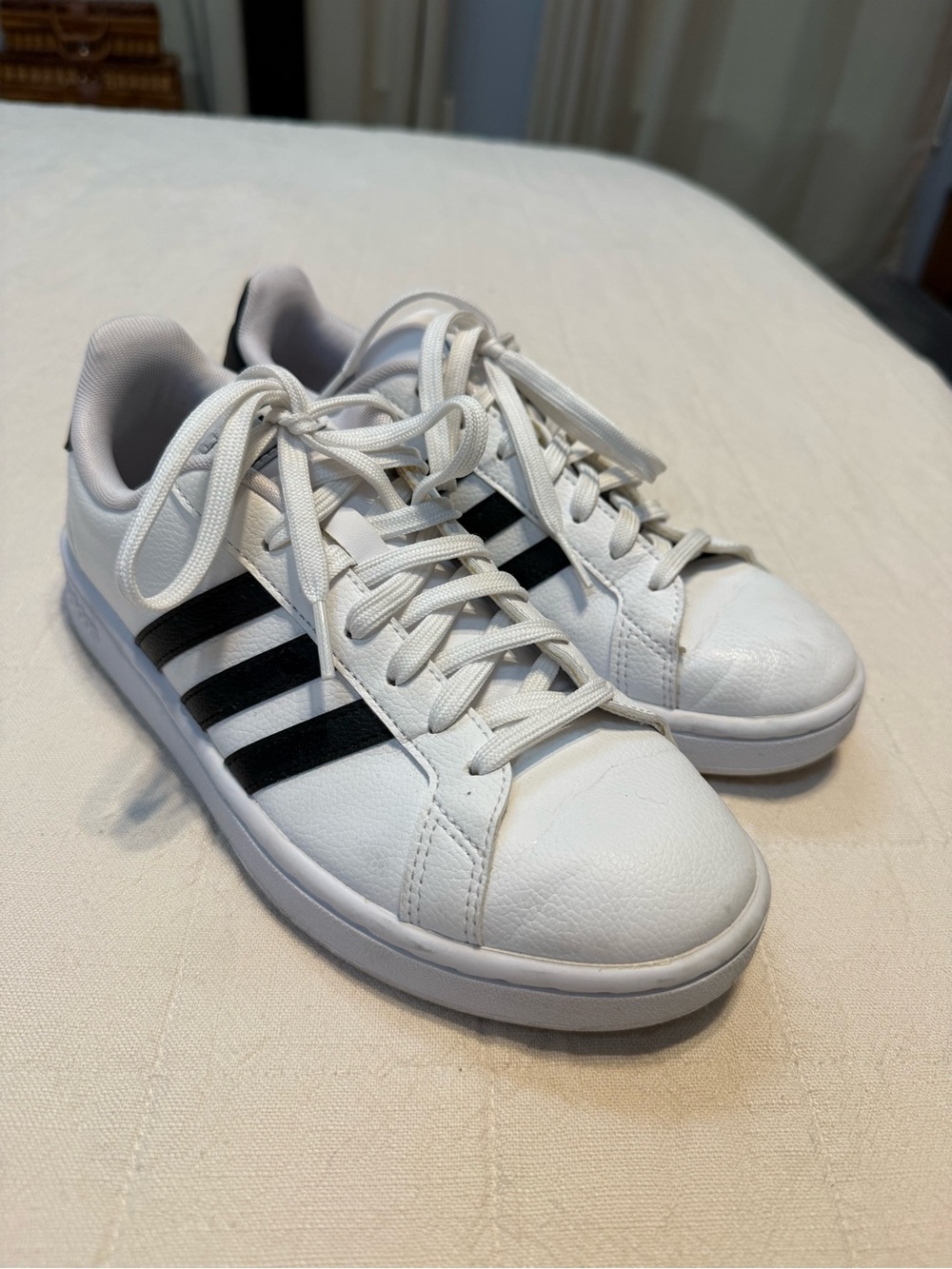 Adidas White and Black Women's Sneakers
